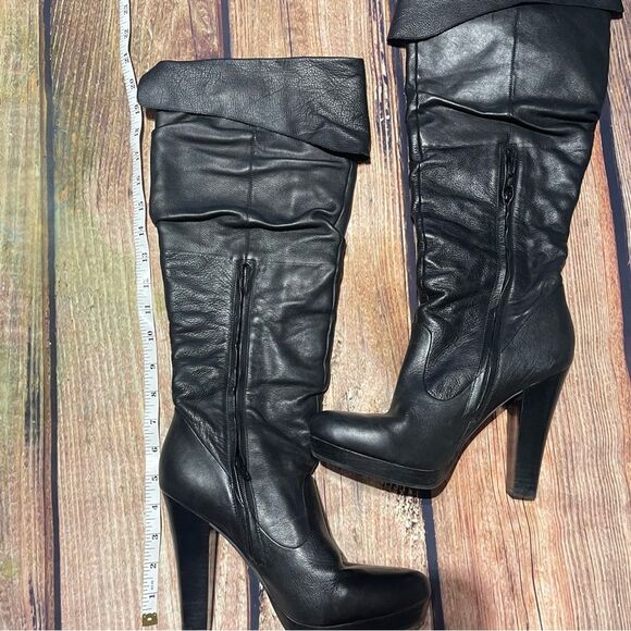JESSICA SIMPSON Tulip black leather boots Size 8.5 - Picture 6 of 10